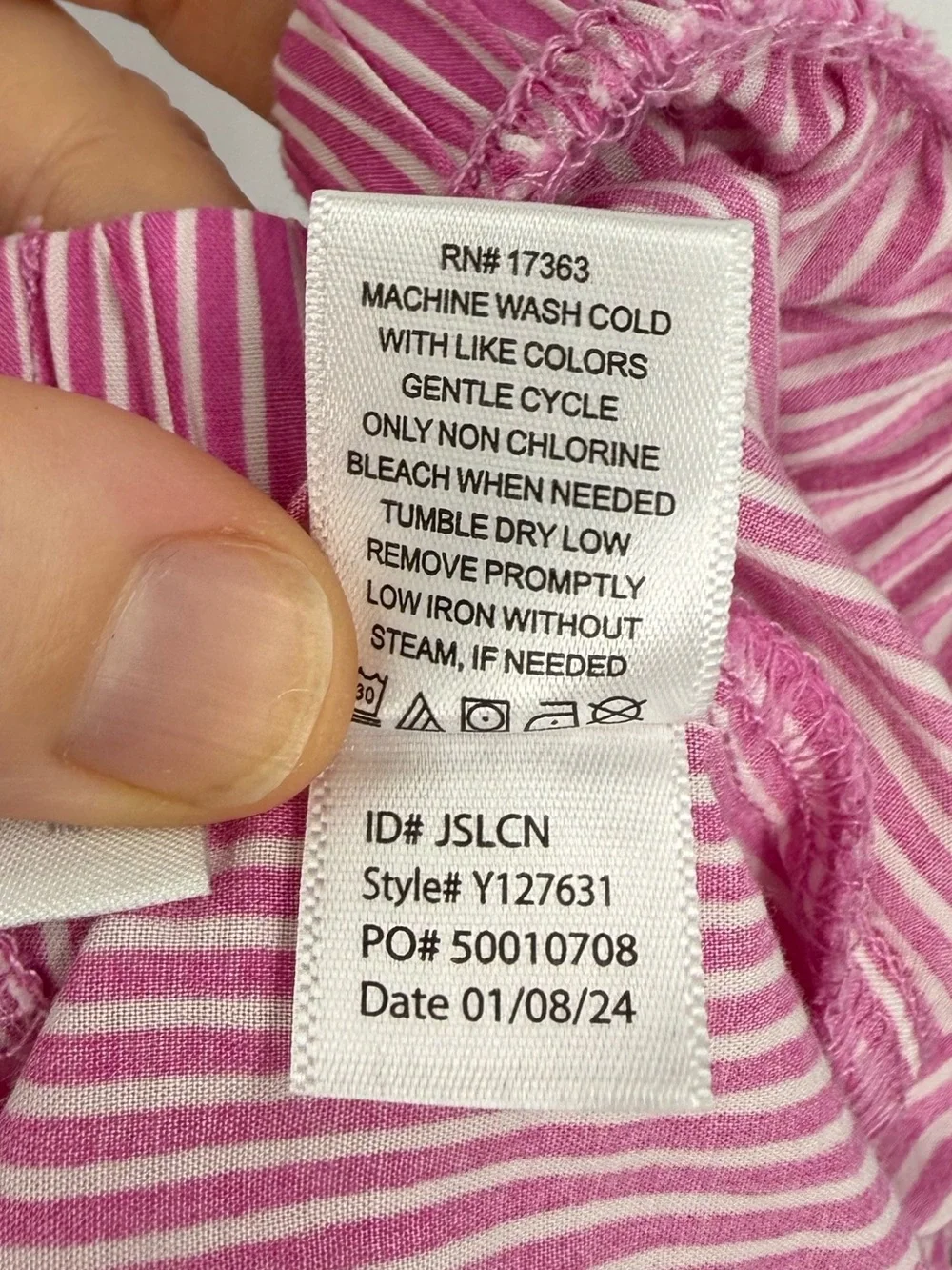 Cuddl Duds Striped Pajama Shorts | Pink | Medium